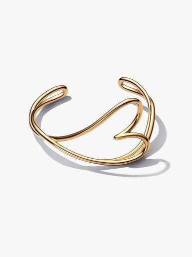 Pulsera Rígida Corazón Forma Orgánica
