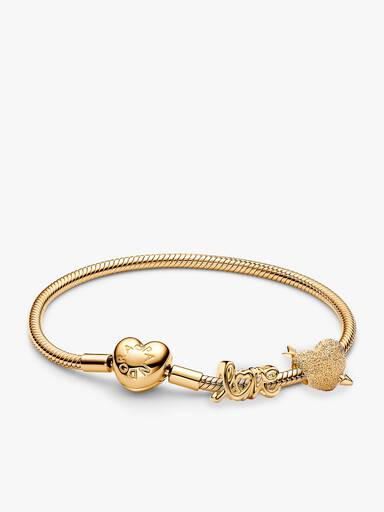Conjunto de Regalo Pulsera,Charm Corazón Cupido y Charm Love