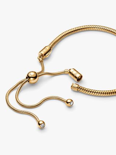 Pulsera Pandora Moments Cadena de Serpiente con cierre Deslizante