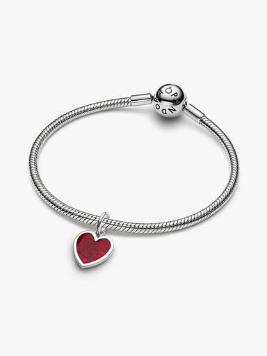 Charm Colgante Grabable Corazón Rojo