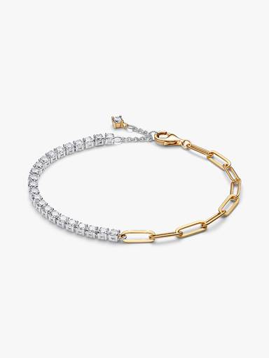 Pulsera Tenis y Eslabones