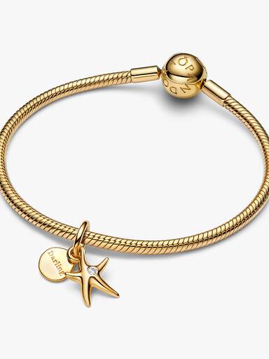Charm Colgante Doble Estrella de Mar