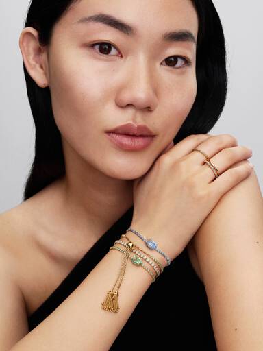 Pulsera de Tenis Mariposa Con Cierre Deslizante de Los Bridgerton de Netflix