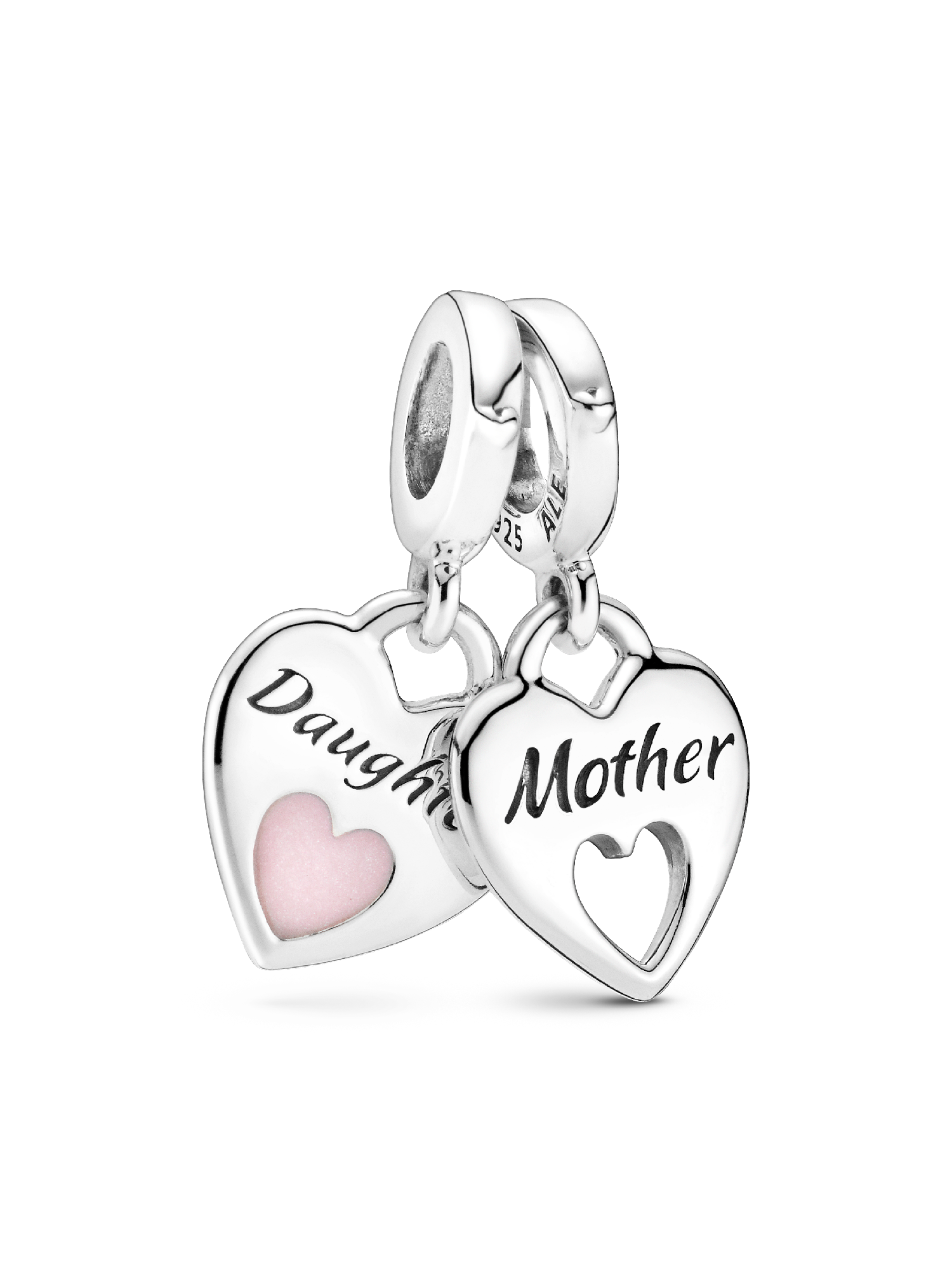 Charm Colgante Divisible Corazón Doble
