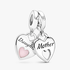 Charm Colgante Divisible Corazón Doble Charm Colgante Divisible Corazón Doble