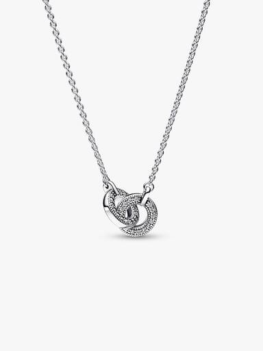 Collar Pavé Entrelazado Pandora Signature