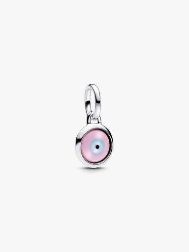 Charm Mini Colgante Pandora ME Ojo Turco Grabable de Cristal de Murano