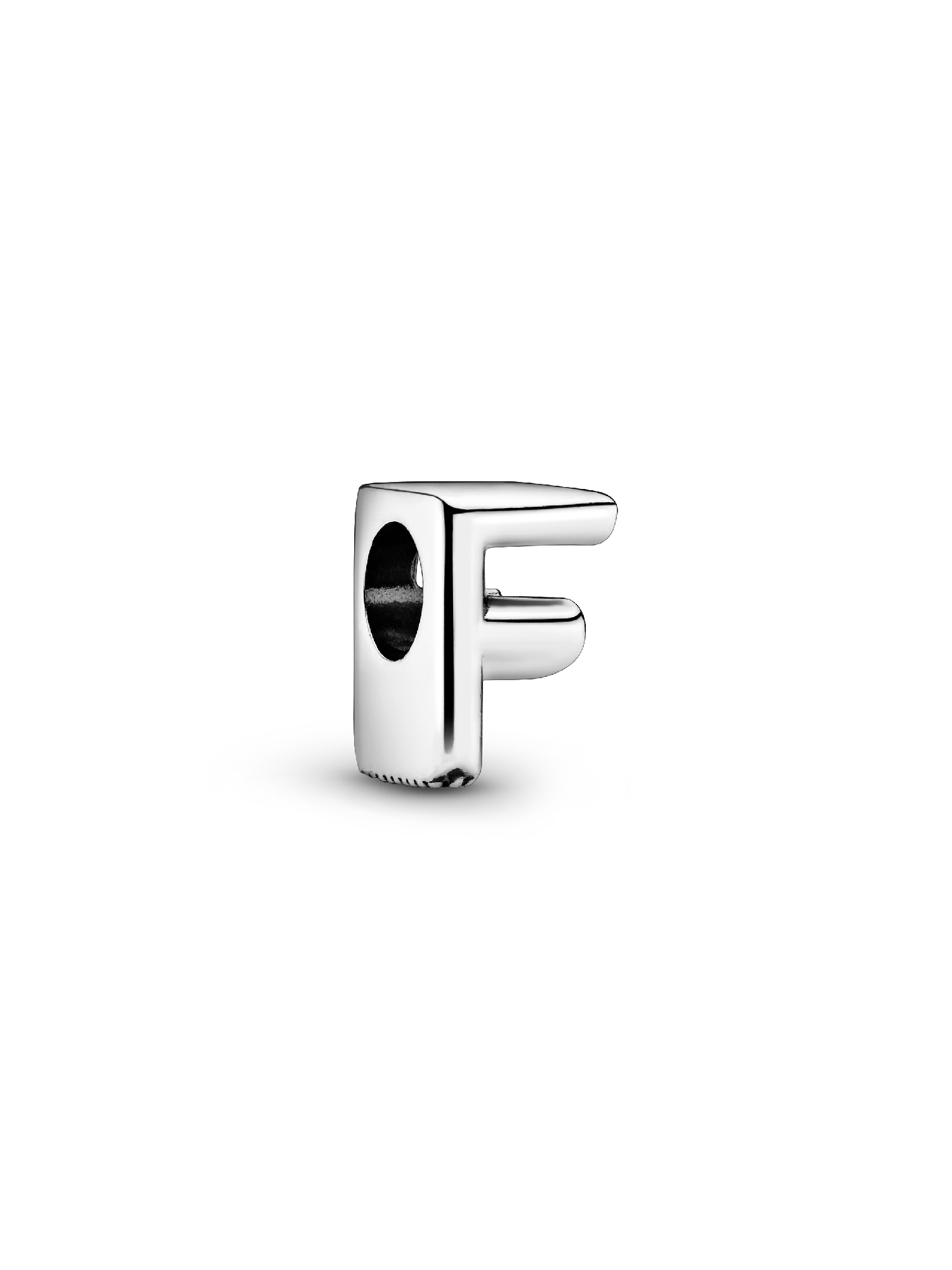 Charm en plata de ley Letra F
