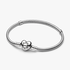 Pulsera Cadena de Serpiente con Cierre de Corazón Pandora Moments Pulsera Cadena de Serpiente con Cierre de Corazón Pandora Moments