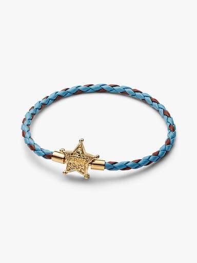Pulsera de cuero Estrella Sheriff de Toy Story de Disney Pixar