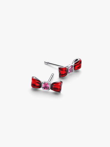 Pendientes de Botón Lazo Blancanieves de Disney