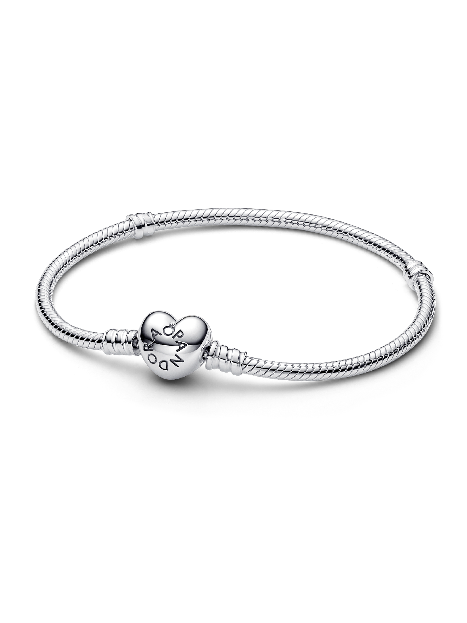 Pulsera Diseño Cadena de Serpiente y Corazón de Moments