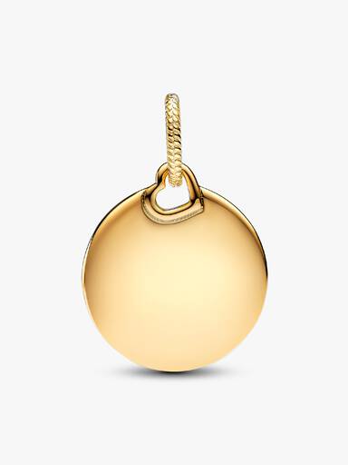 Charm Colgante Etiqueta Redonda Grabable