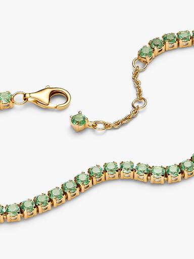 Pulsera de Tenis Verde Brillante