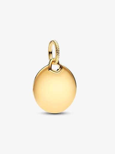 Charm Colgante Etiqueta Redonda Grabable