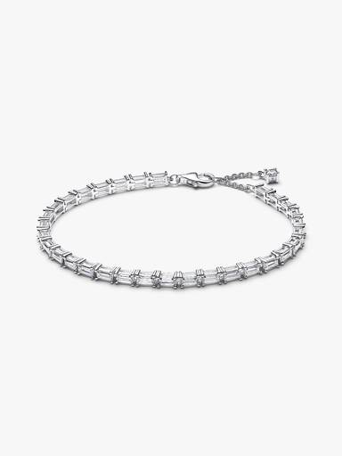 Pulsera de Tenis Baguette Brillante