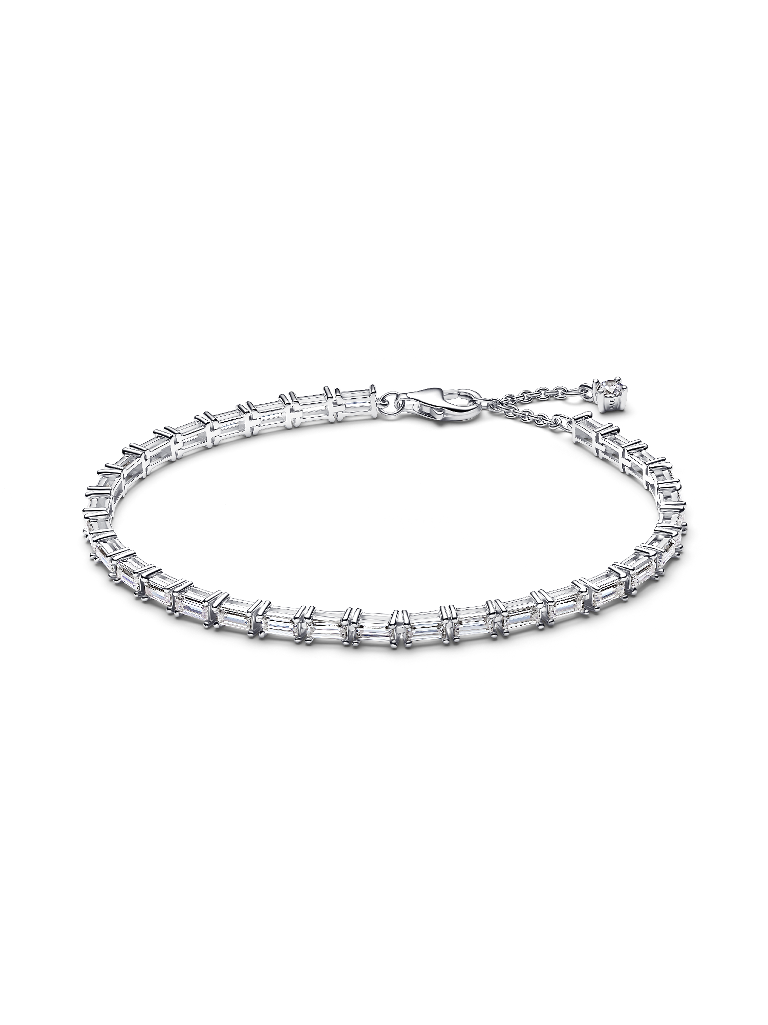 Pulsera de Tenis Baguette Brillante