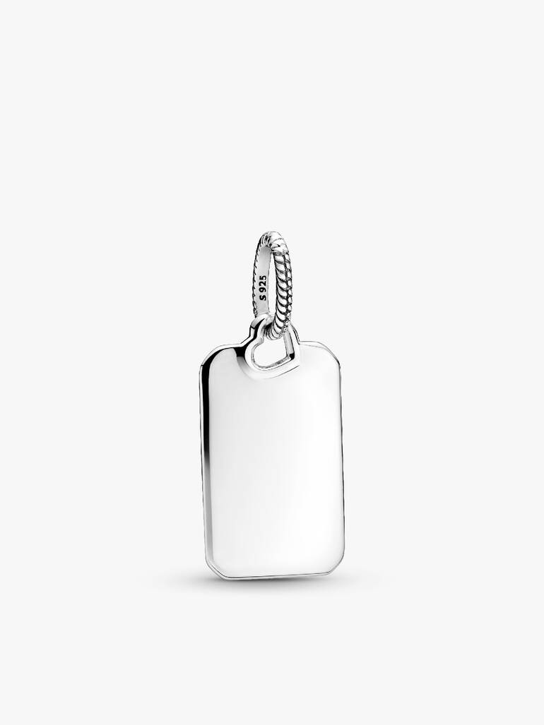 Conjunto de Regalo Collar con Colgante Etiqueta Rectangular Grabable