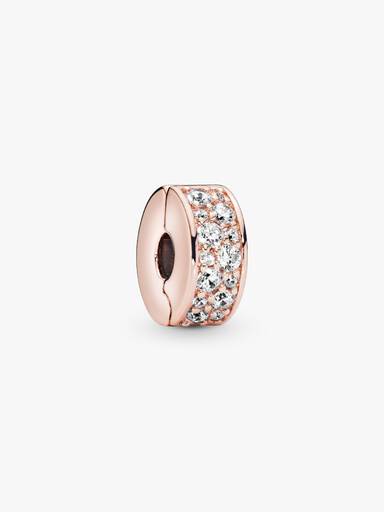 Charm de Clip Pavé Transparente