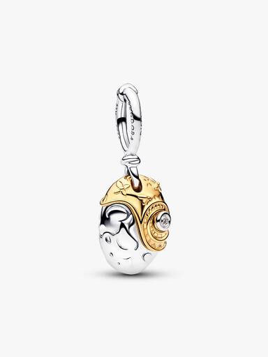 Charm Colgante Corazón de Te Fiti de Princesa Vaiana de Disney con Diamante Sintético Creado en Laboratorio