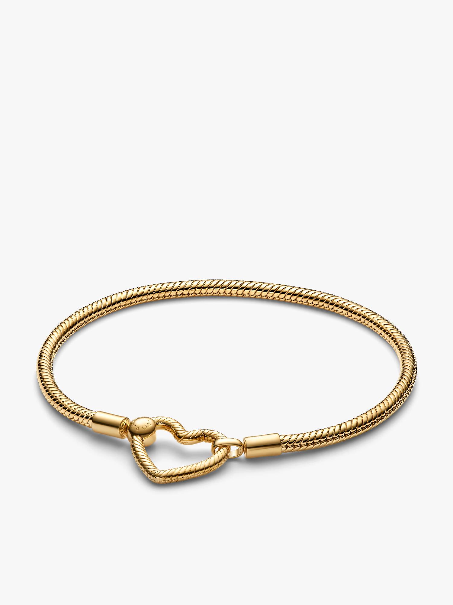 Pulsera de Cadena de Serpiente con Cierre de Corazón