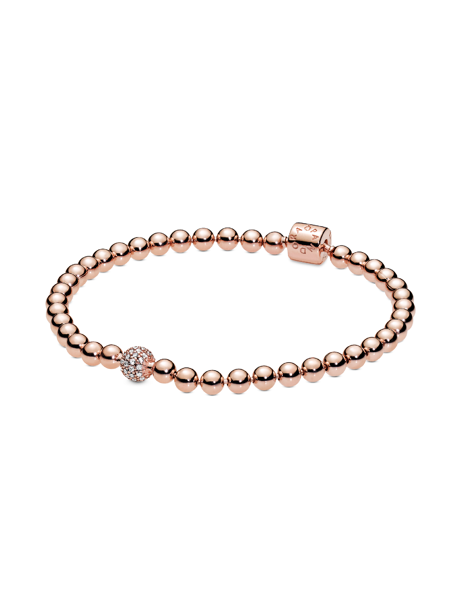 Pulsera de cuentas y pavé