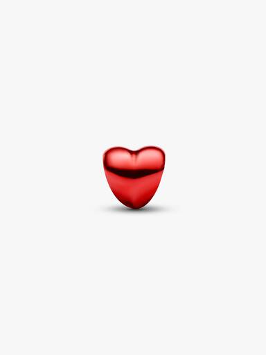 Charm Mini Corazón Rojo Metálico