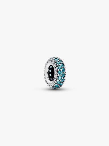 Charm Separador Gemas Azul Hielo