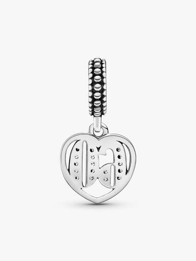 Charm colgante en plata de ley 60 Años de Amor