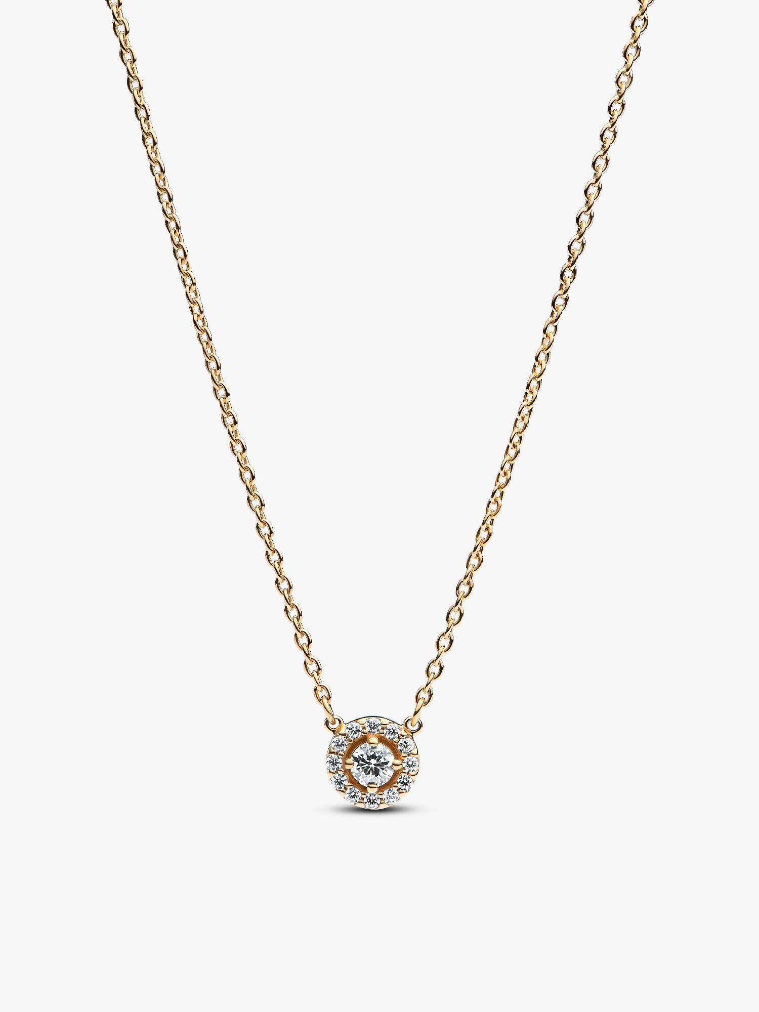 Collar Halo Redondo en Pavé