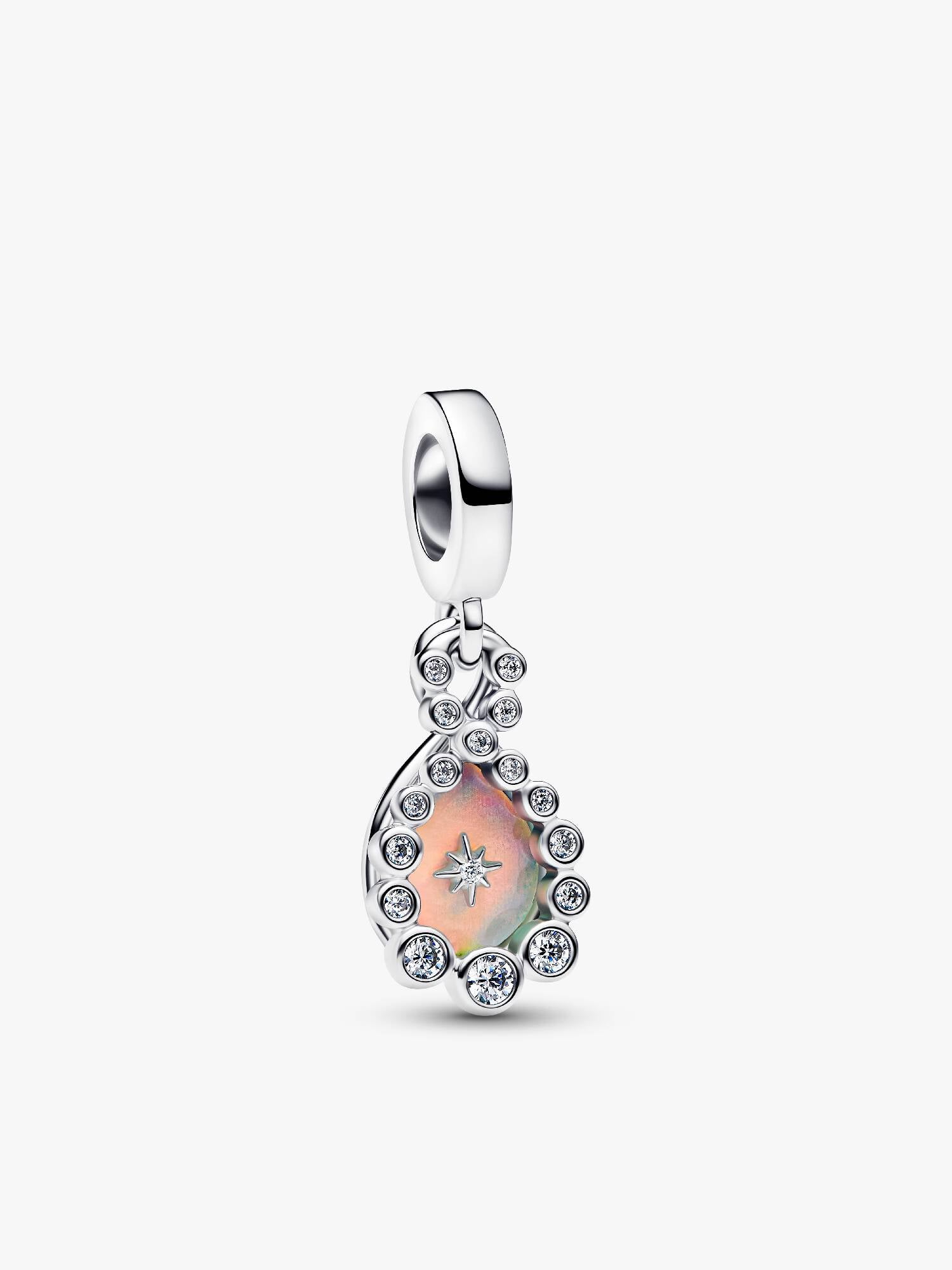 Charm Colgante Doble Infinito Opalescente