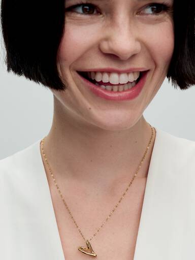 Collar Corazón Forma Orgánica