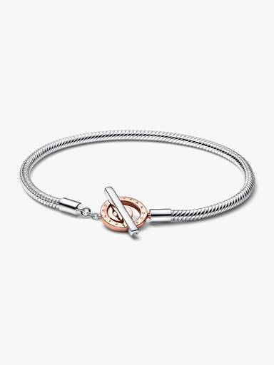 Pulsera Pandora Moments Cadena de Serpiente Cierre en T