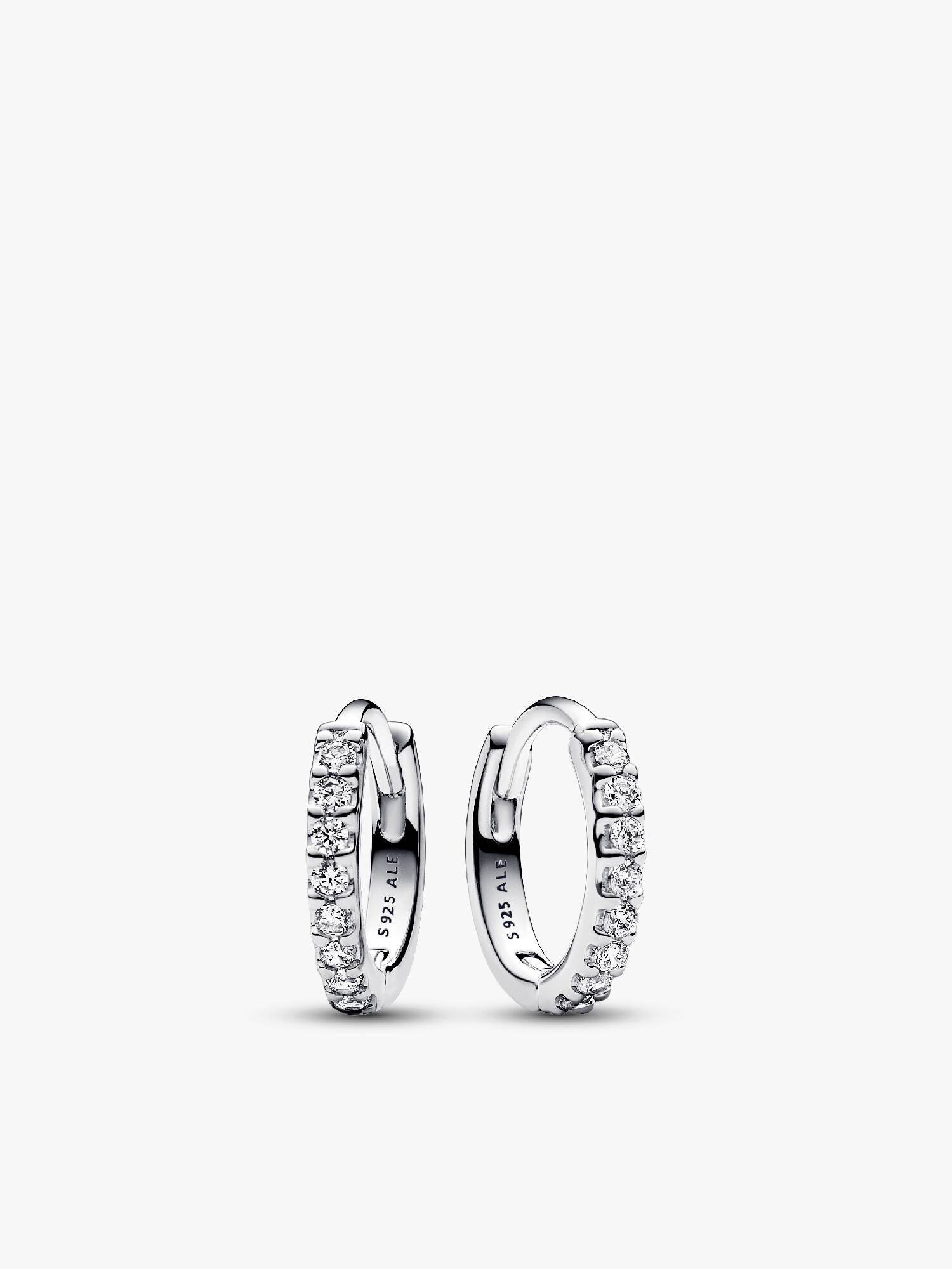 Pendientes de Aro Abrazo Brillantes