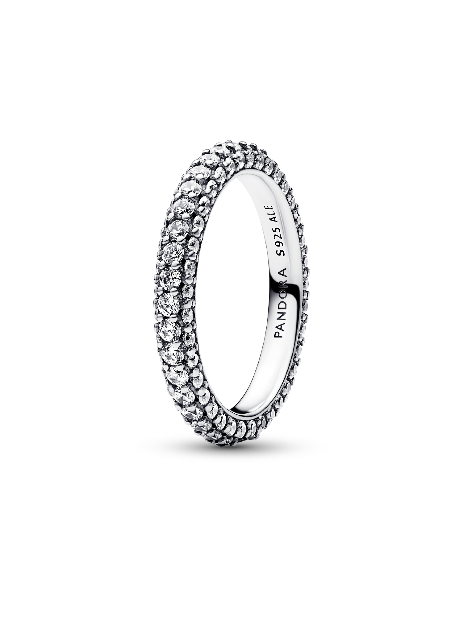 Anillo Fila en Pavé Grabable