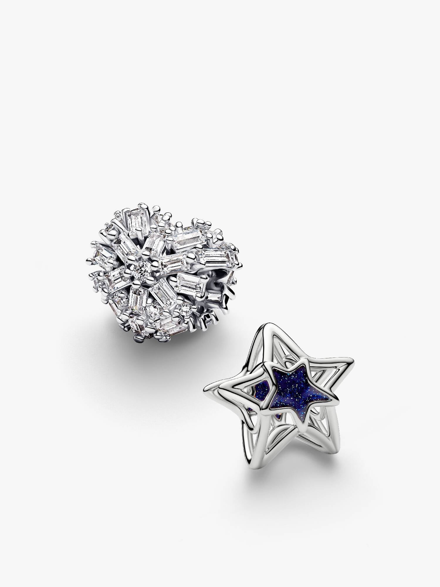 Conjunto de regalo Charms Corazón y Estrella Celestiales