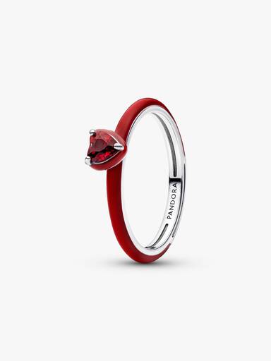 Anillo Corazón Chakra Rojo