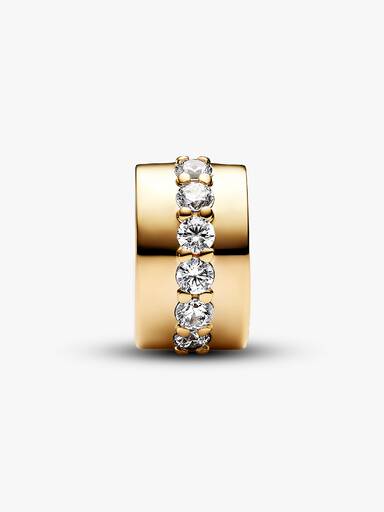 Charm de Clip Fila Brillante Transparente