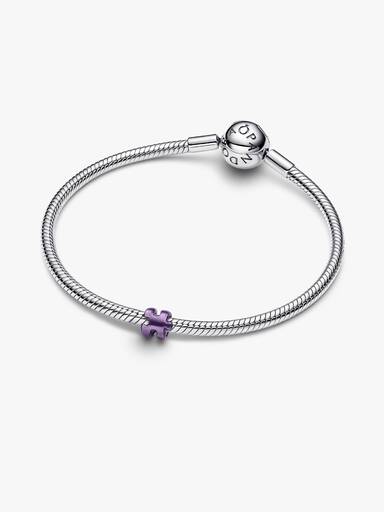 Charm Mini Pieza de Puzle Morada