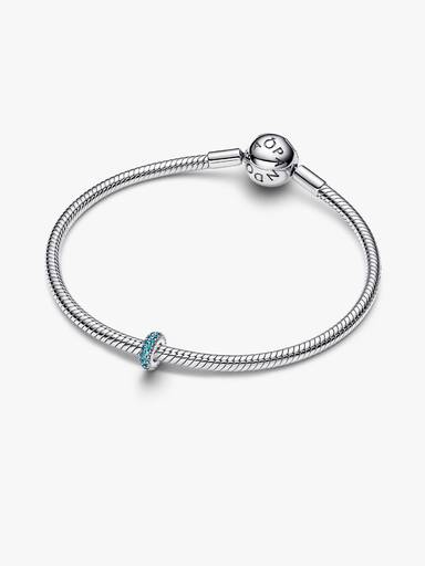 Charm Separador Gemas Azul Hielo