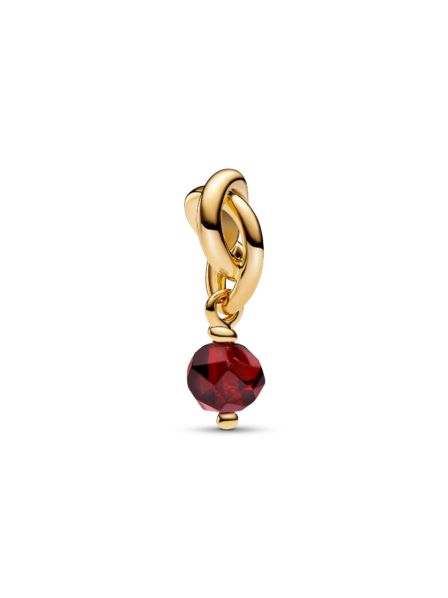 Charm Colgante Círculo Eternity Rojo Facetado