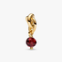 Charm Colgante Círculo Eternity Rojo Facetado Charm Colgante Círculo Eternity Rojo Facetado