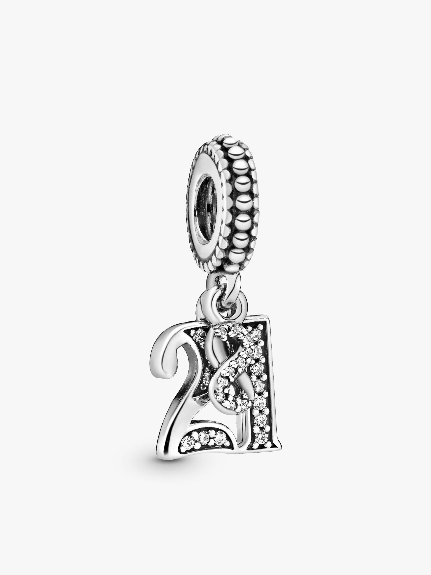 Charm colgante en plata de ley 21 Años de Amor
