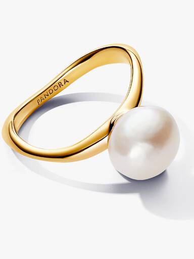 Anillo Perla Cultivada de Agua Dulce Tratada Barroca