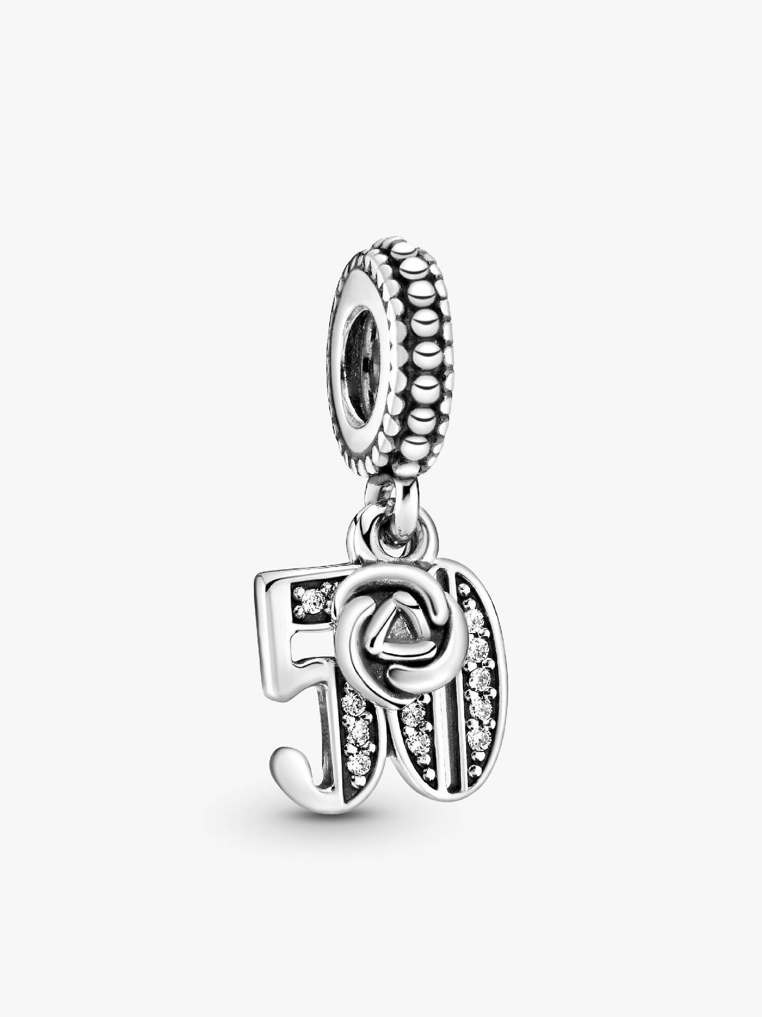 Charm colgante en plata de ley 50 Años de Amor