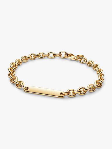 Pulsera de Eslabones Barra Grabable