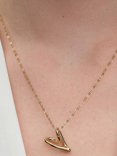 Collar Corazón Forma Orgánica