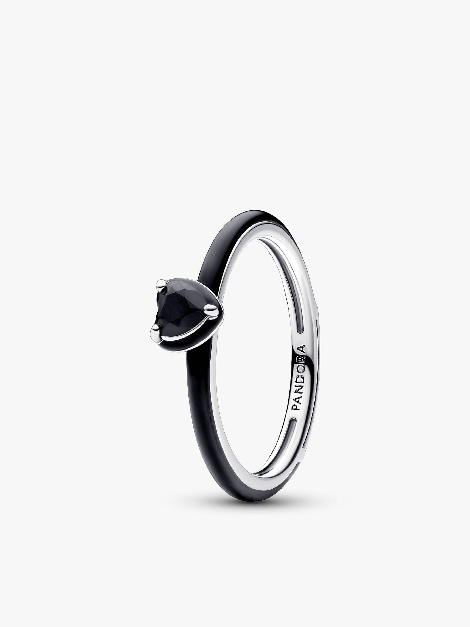 Anillo Corazón Chakra Negro