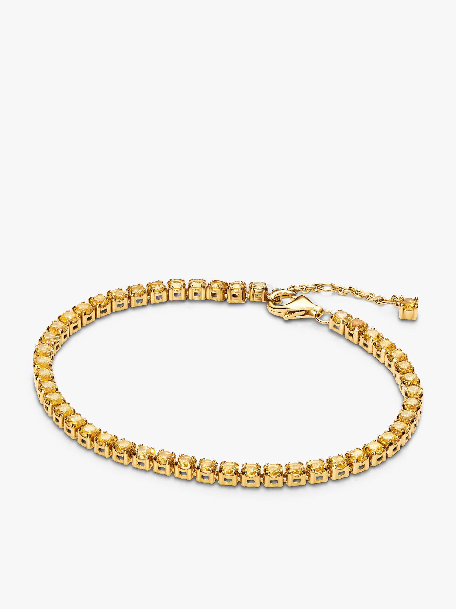 Pulsera Tenis Amarillo Brillante