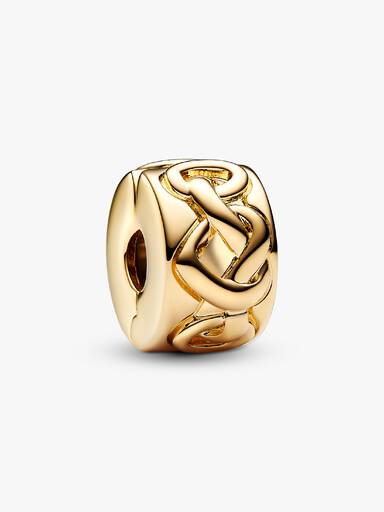 Charm de Clip Corazones Anudados